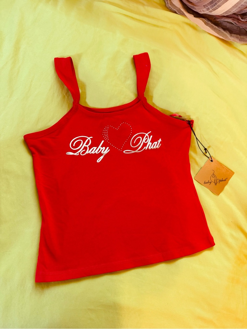 Baby Phat red  Logo Tank Top